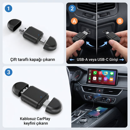 Kablosuz CarPlay Adaptörü