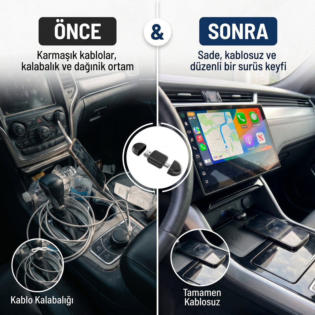 Kablosuz CarPlay Adaptörü