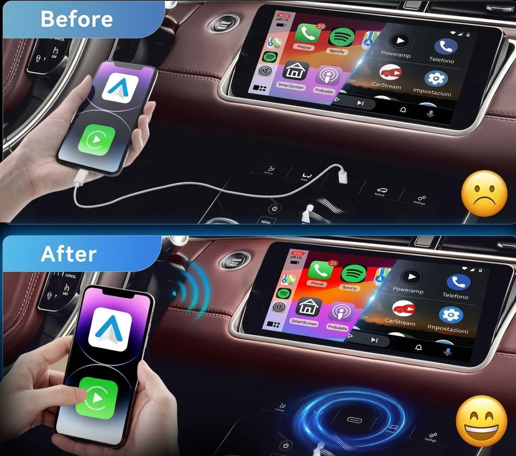 Veloran kablosuz CarPlay adaptörü ürün boyutları
