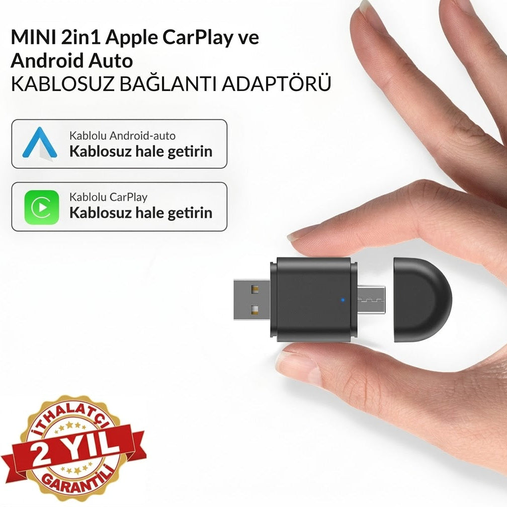 Veloran kablosuz CarPlay adaptörü ürün boyutları
